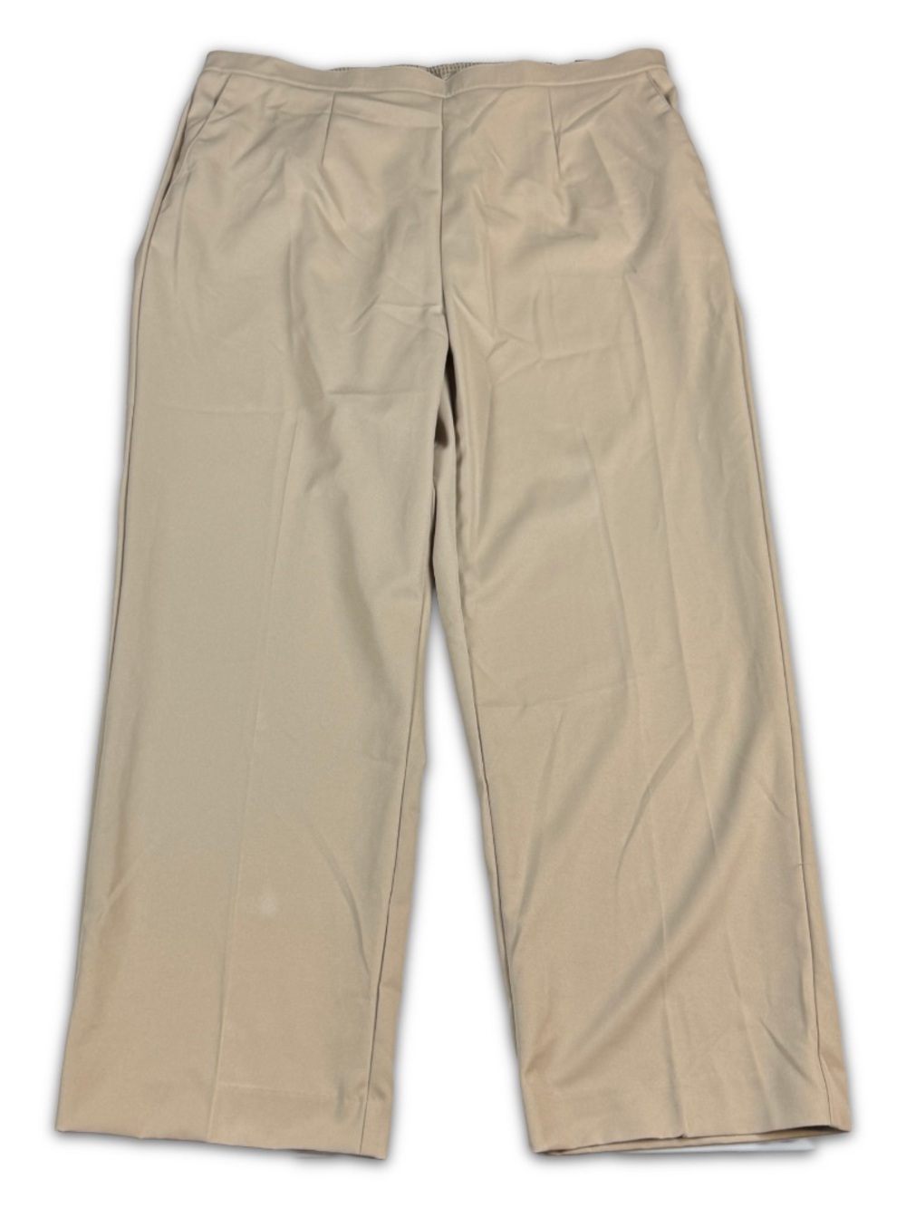 Alfred Dunner Pants Womens 18W Classic Fit Proportioned Short Beige NWT